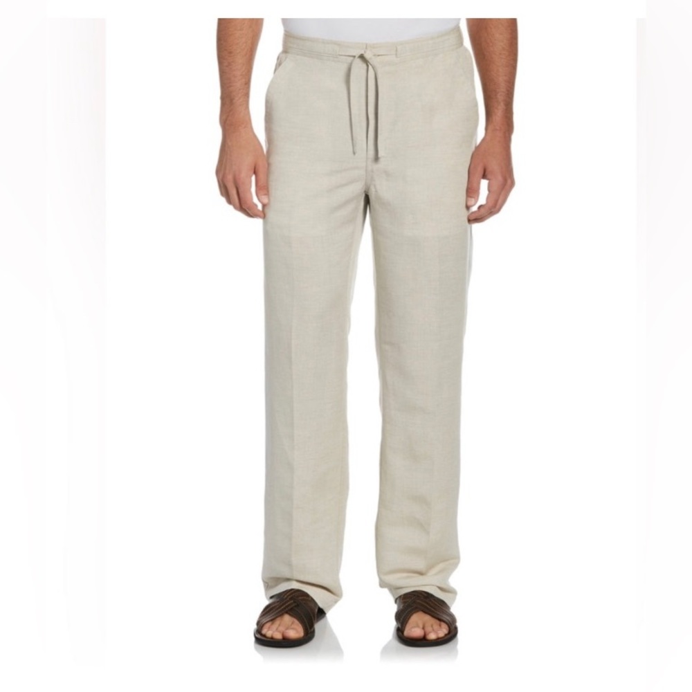 CUBAVERA Men’s Linen Blend Pants size XL Light Blue